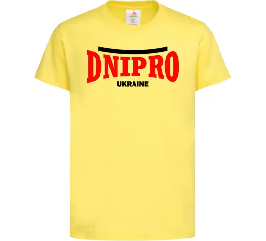 Дитяча футболка Dnipro Ukraine Лимонний фото