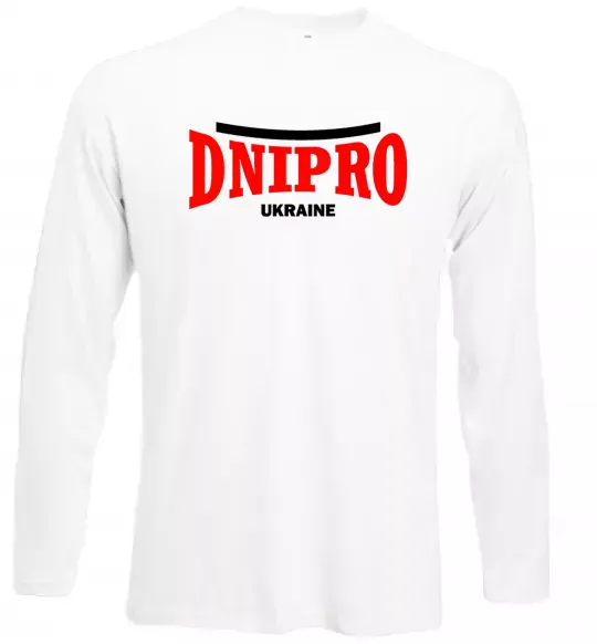 Лонгслив Dnipro Ukraine Белый фото
