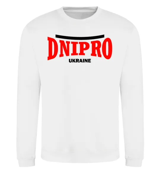Світшот Dnipro Ukraine Білий фото