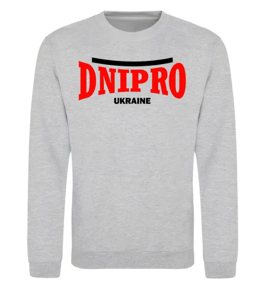 Світшот Dnipro Ukraine Сірий меланж фото