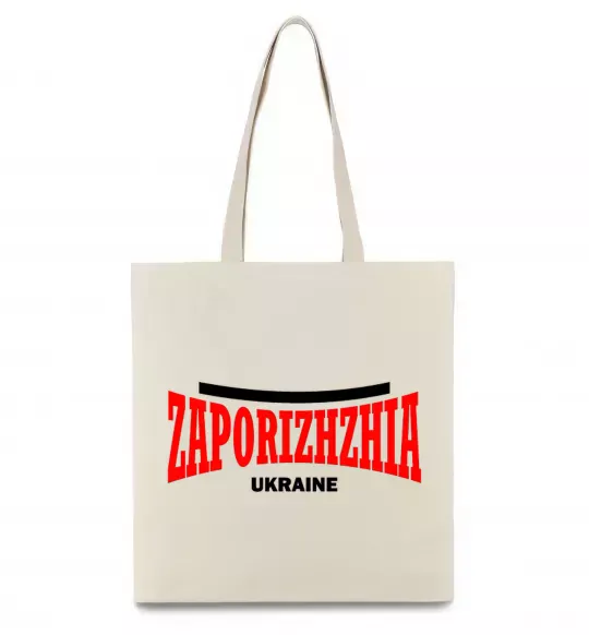 Эко-сумка Zaporizhzha Ukraine Бежевый фото