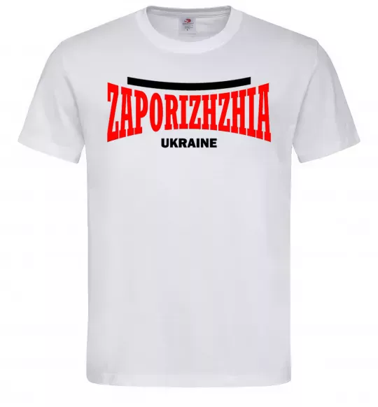 Мужская футболка Zaporizhzha Ukraine Белый фото