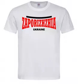 Мужская футболка Zaporizhzha Ukraine Белый фото