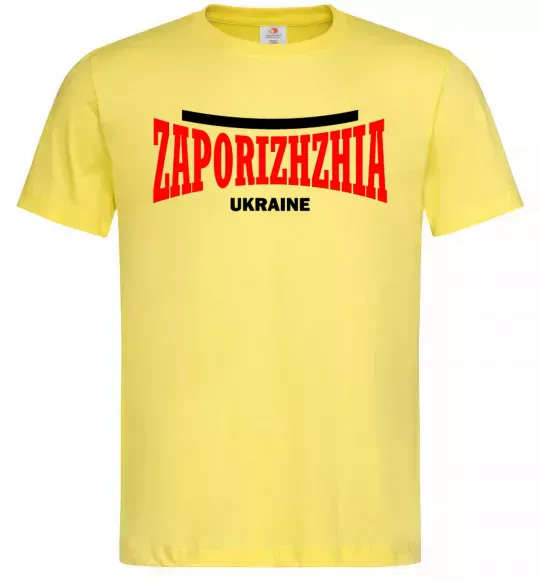 Мужская футболка Zaporizhzha Ukraine Лимонный фото