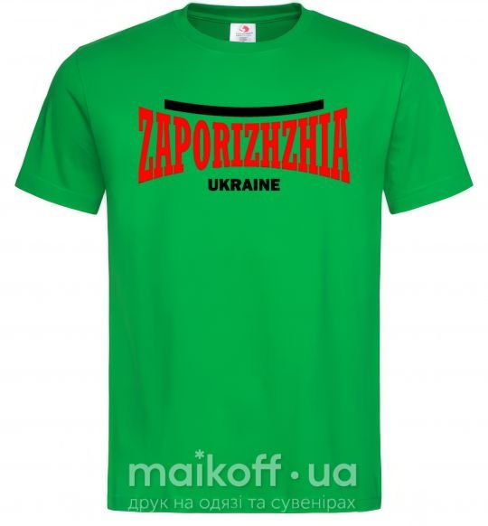 Мужская футболка Zaporizhzha Ukraine Зеленый фото