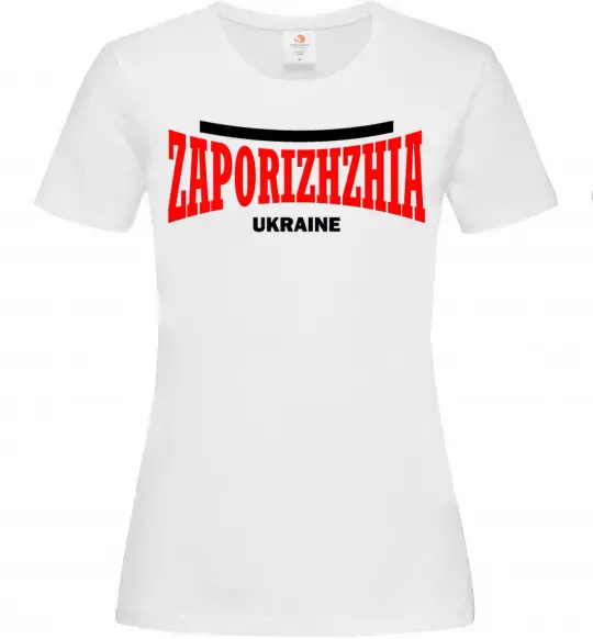 Женская футболка Zaporizhzha Ukraine Белый фото