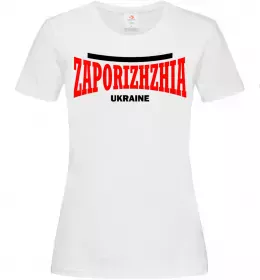 Женская футболка Zaporizhzha Ukraine Белый фото