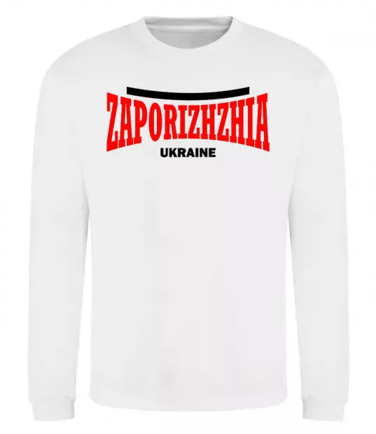 Свитшот Zaporizhzha Ukraine Белый фото