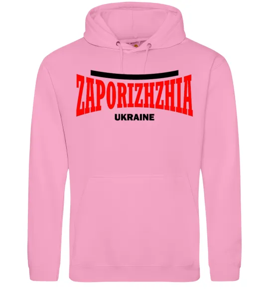 Мужская толстовка (худи) Zaporizhzha Ukraine Розовый фото