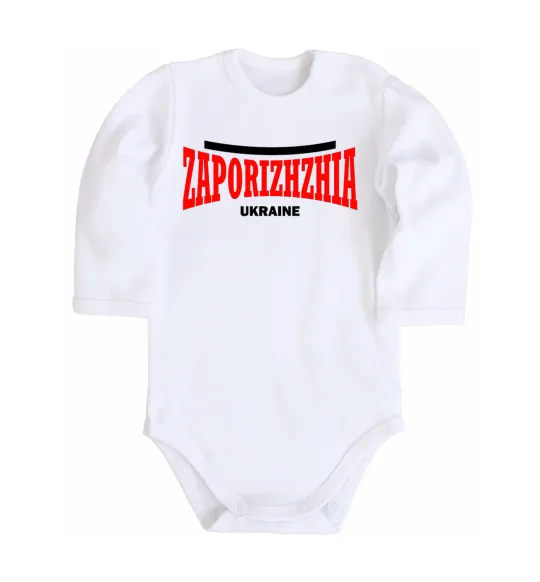 Дитячий бодік Zaporizhzha Ukraine Білий фото