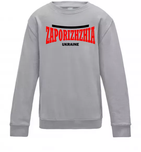 Дитячий світшот Zaporizhzha Ukraine Сірий меланж фото