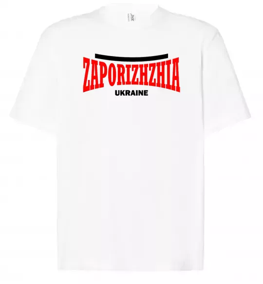 Футболка Оверсайз Zaporizhzha Ukraine Белый фото