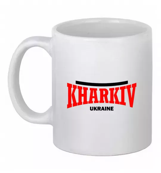 Чашка керамічна Kharkiv Ukraine Білий фото