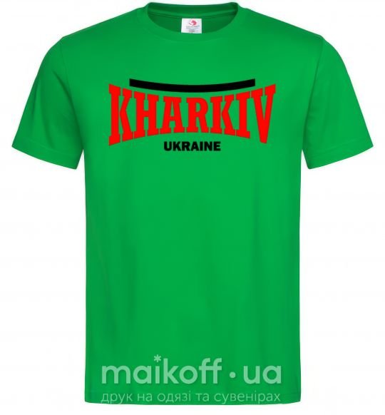 Мужская футболка Kharkiv Ukraine Зеленый фото