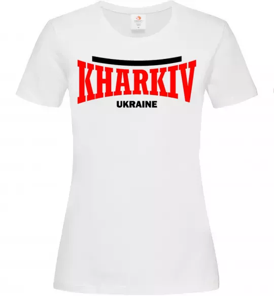 Жіноча футболка Kharkiv Ukraine Білий фото