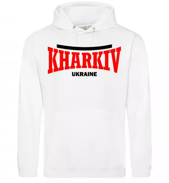 Мужская толстовка (худи) Kharkiv Ukraine Белый фото