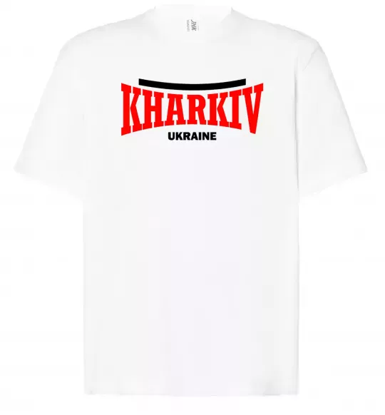 Футболка Оверсайз Kharkiv Ukraine Белый фото