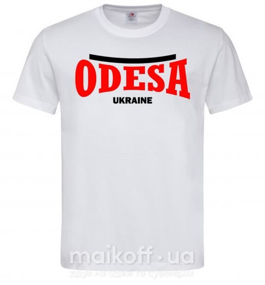 Мужская футболка Odesa Ukraine Белый фото