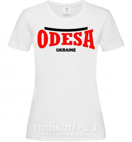 Женская футболка Odesa Ukraine Белый фото