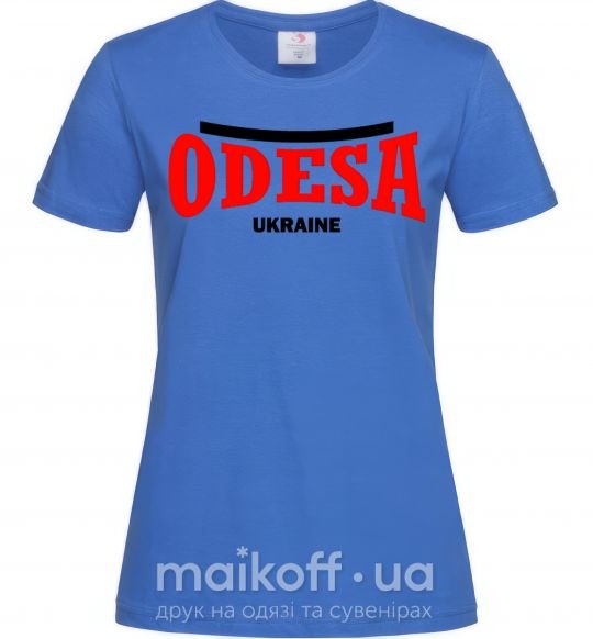 Женская футболка Odesa Ukraine Ярко-синий фото