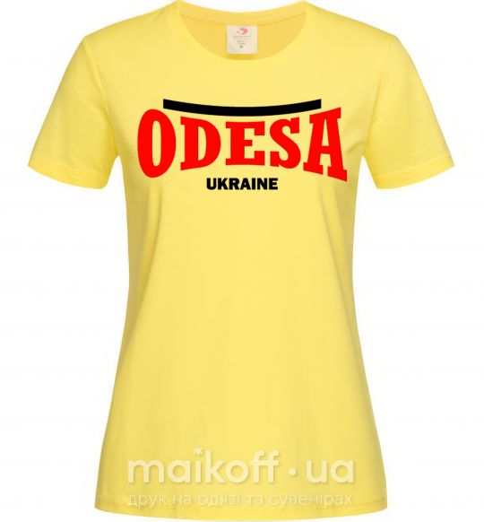 Жіноча футболка Odesa Ukraine Лимонний фото