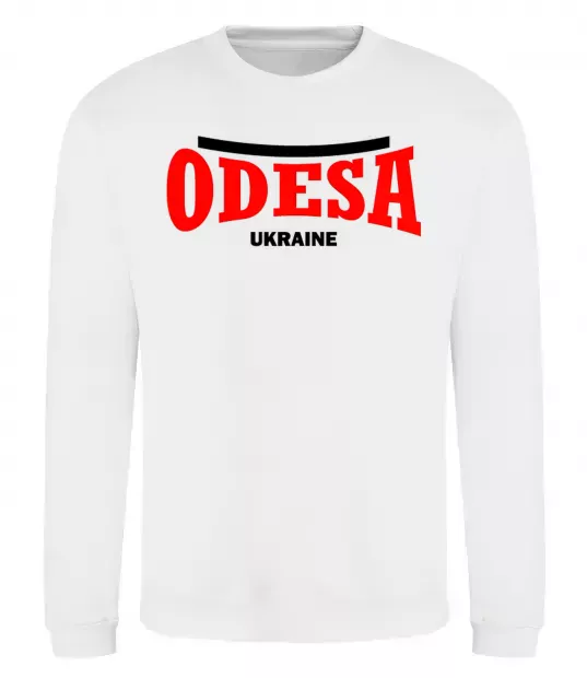 Світшот Odesa Ukraine Білий фото