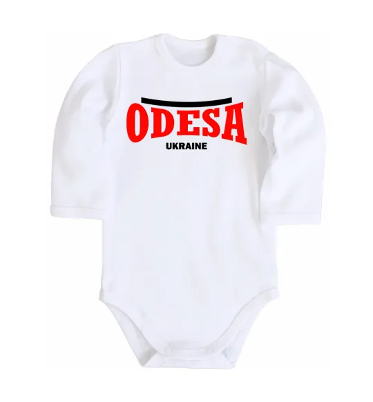 Дитячий бодік Odesa Ukraine Білий фото