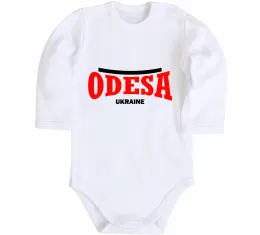 Детский боди Рідна Одеса Белый фото