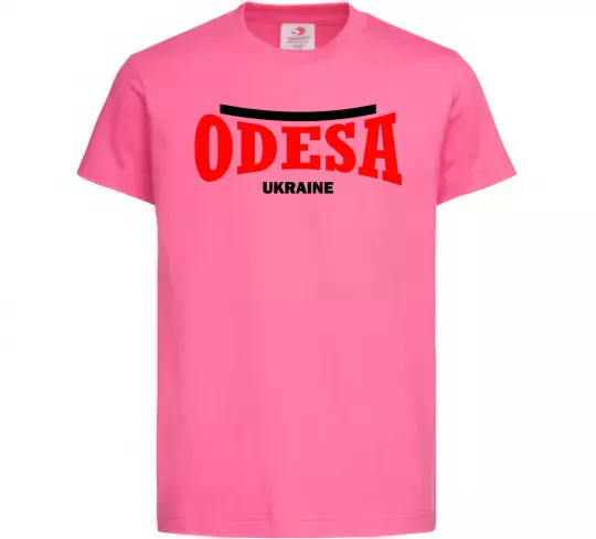 Дитяча футболка Odesa Ukraine Яскраво-рожевий фото