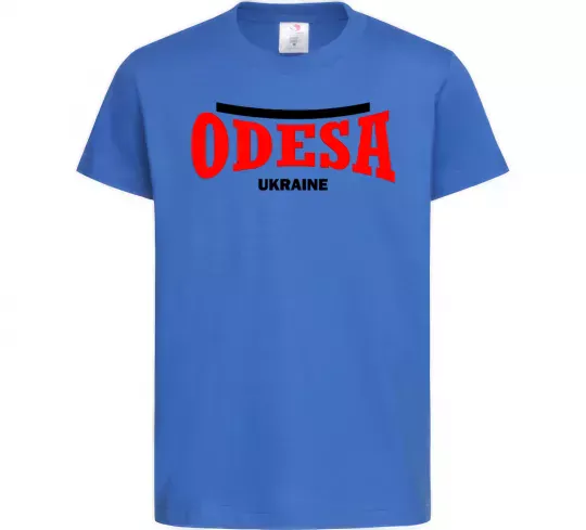 Дитяча футболка Odesa Ukraine Яскраво-синій фото