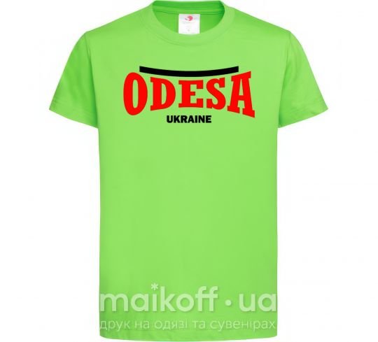 Дитяча футболка Odesa Ukraine Лаймовий фото