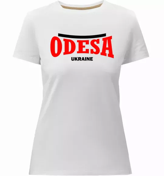 Жіноча преміум футболка Odesa Ukraine Білий фото