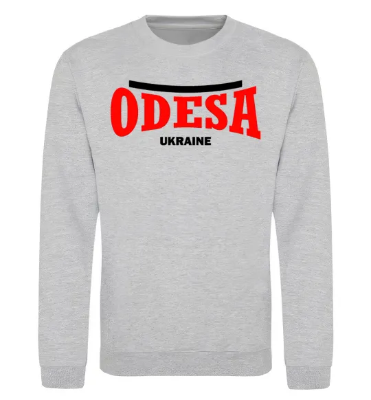 Свитшот Odesa Ukraine Серый меланж фото