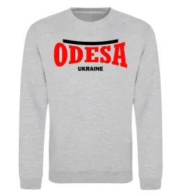 Свитшот Odesa Ukraine Серый меланж фото