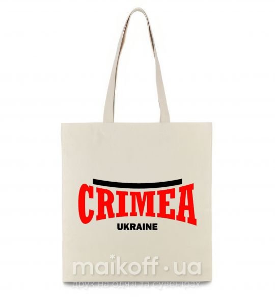 Еко-сумка Crimea Ukraine Бежевий фото