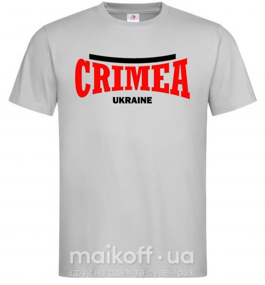 Мужская футболка Crimea Ukraine Серый фото