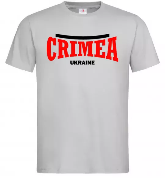 Мужская футболка Crimea Ukraine Серый фото
