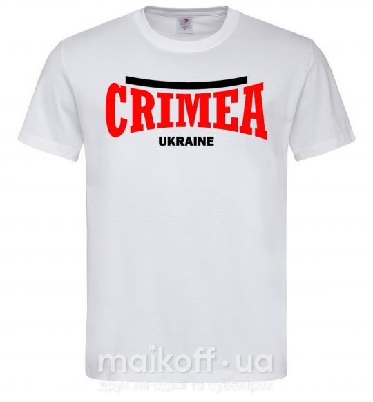Чоловіча футболка Crimea Ukraine Білий фото