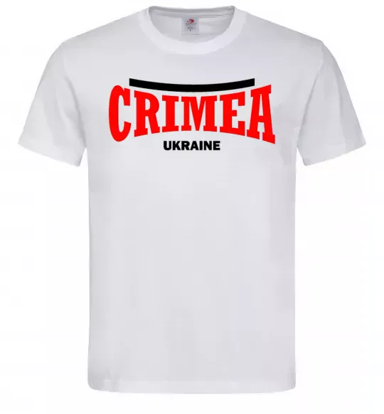 Мужская футболка Crimea Ukraine Белый фото