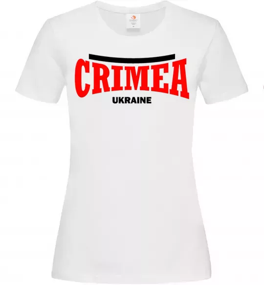 Женская футболка Crimea Ukraine Белый фото