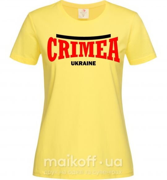 Жіноча футболка Crimea Ukraine Лимонний фото