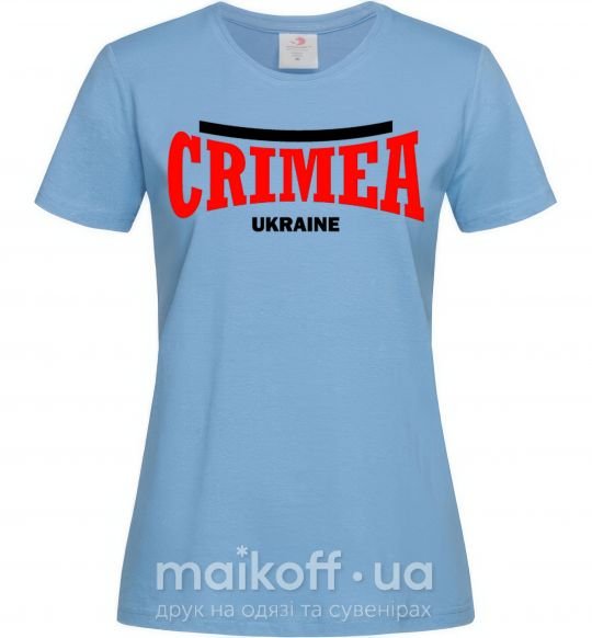 Жіноча футболка Crimea Ukraine Блакитний фото