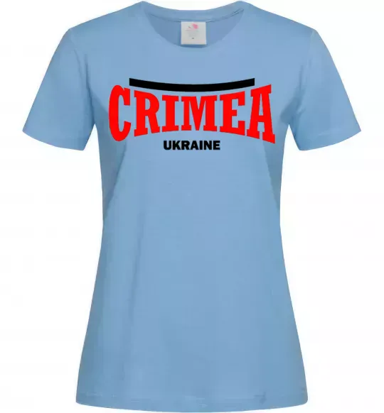 Женская футболка Crimea Ukraine Голубой фото