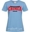 Жіноча футболка Crimea Ukraine Блакитний фото