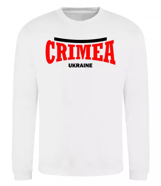 Світшот Crimea Ukraine Білий фото