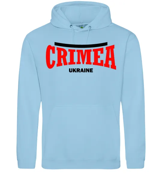 Чоловіча толстовка (худі) Crimea Ukraine Блакитний фото
