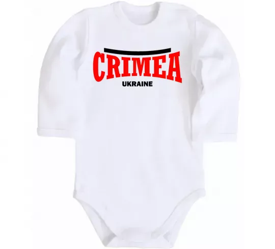Детский боди Crimea Ukraine Белый фото