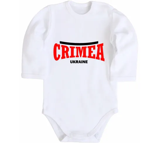 Дитячий бодік Crimea Ukraine Білий фото