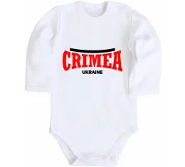 Дитячий бодік Crimea Ukraine Білий фото