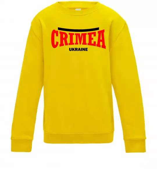 Дитячий світшот Crimea Ukraine Сонячно жовтий фото